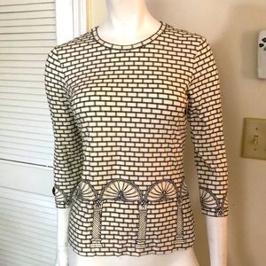 J. McLaughlin Top S Elegant Architectural Modern Print S